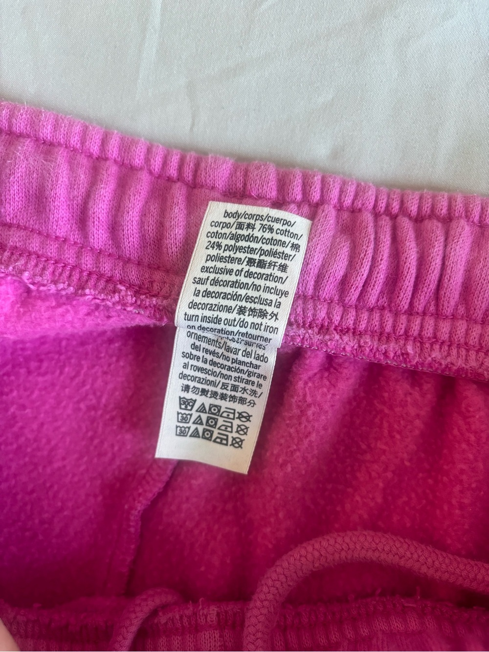 PINK Victoria's Secret Hot Pink Cozy Joggers size L 💗 - Picture 4 of 8